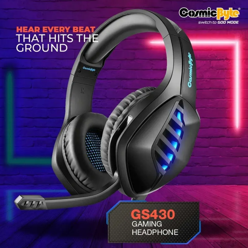 GS430 gaming headphone ad
