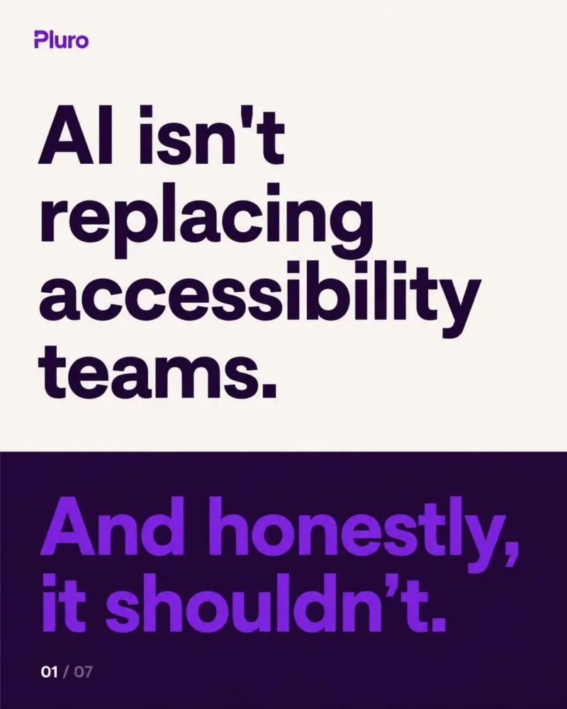 AI isn't replacing accessibility teams. And honestly, it shouldn't.